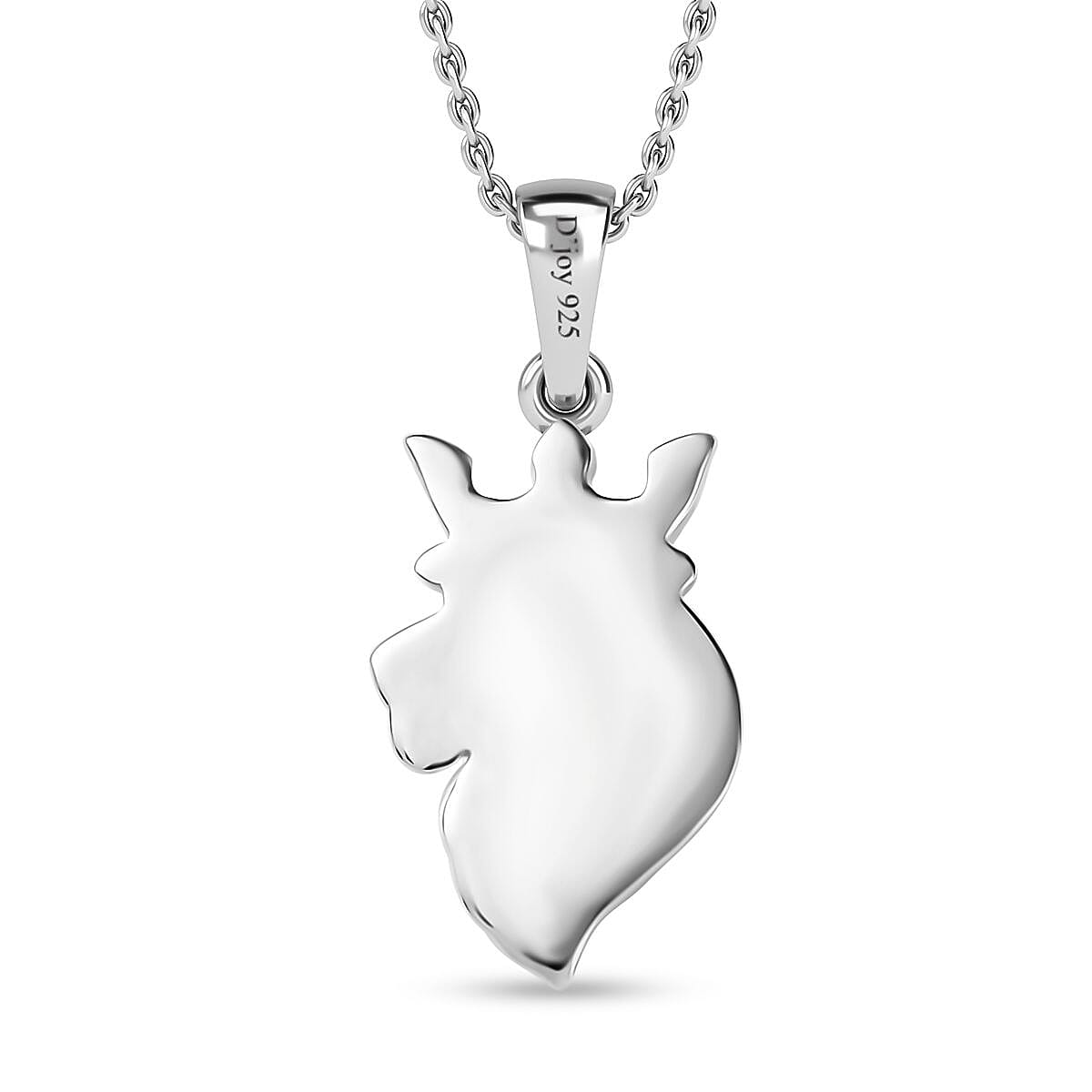 Pendant Necklace 20 Inches in Platinum Over Sterling Silver 5.10 Grams