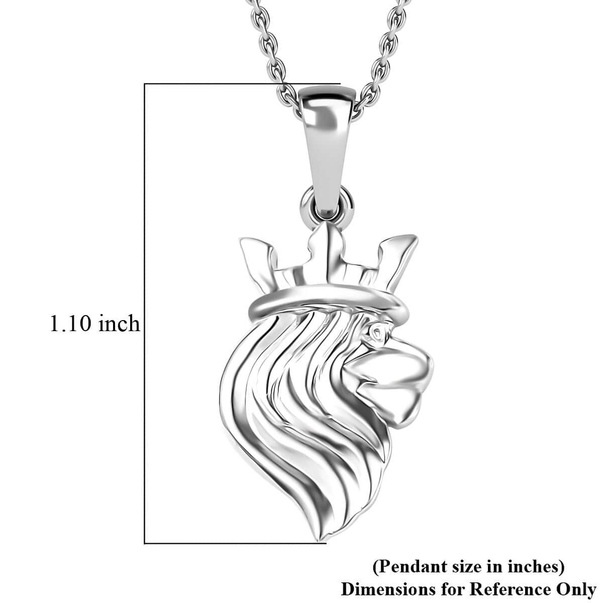 Pendant Necklace (20 Inches) in Platinum Over Sterling Silver (5.10 g) image number 6