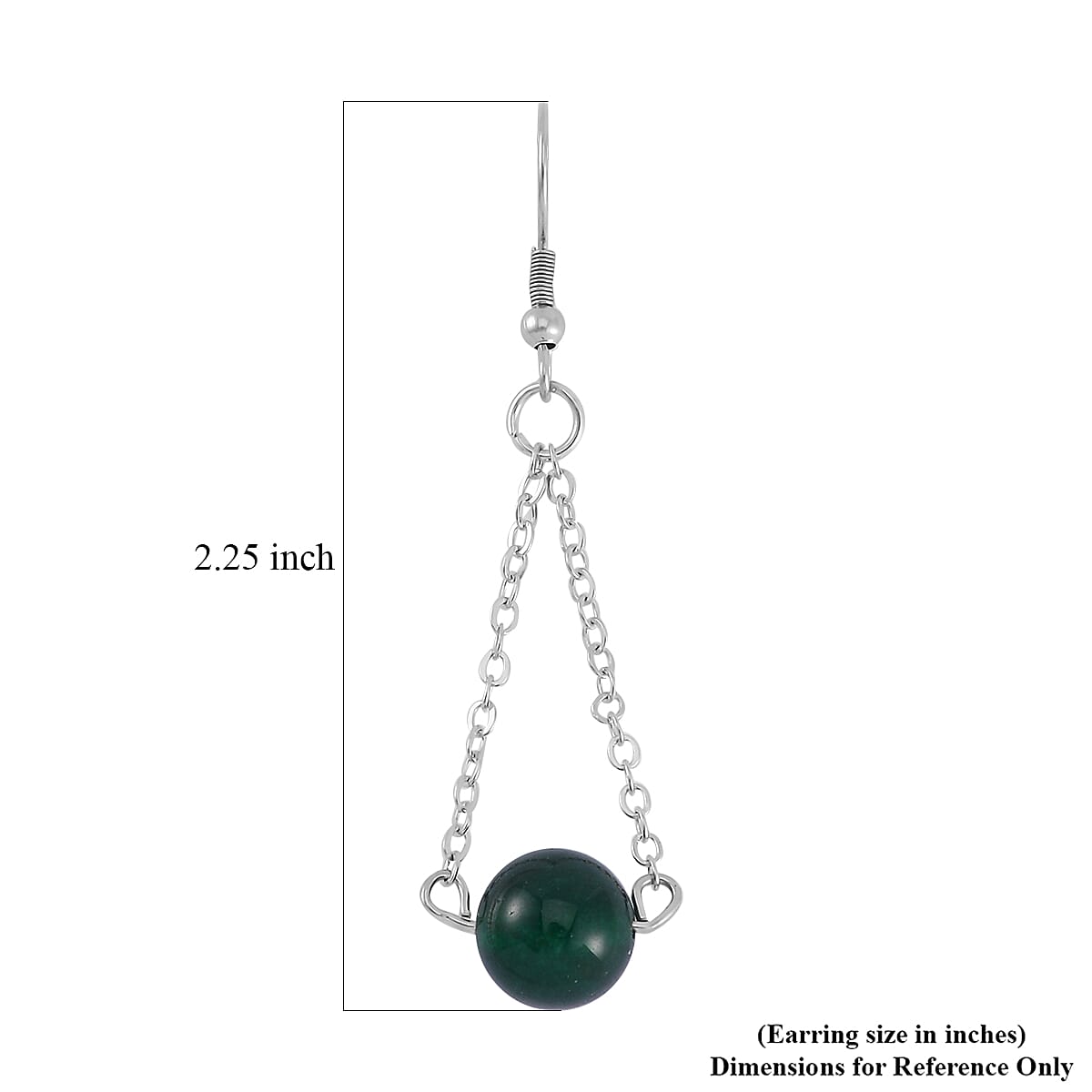 Green Agate Bolo Bracelet and Earrings in Stainless Steel 90.90 ctw image number 7