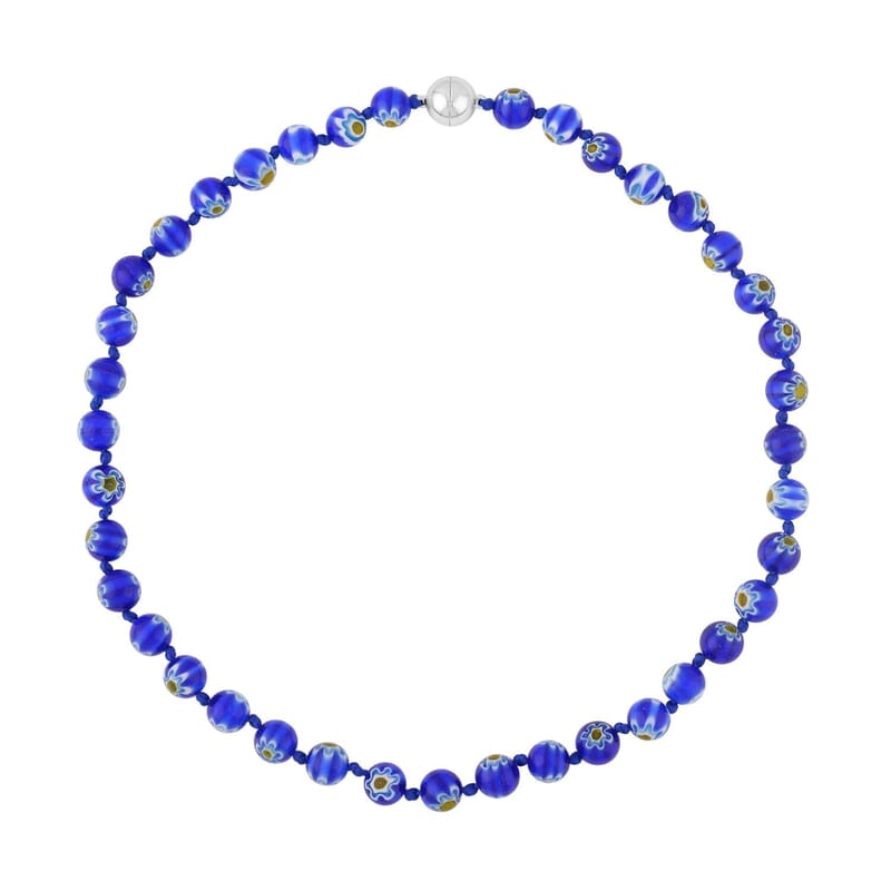 Multi Color Murano Style Basket Earrings, Beaded Necklace and Pendant with Facet Beaded Necklace 20 Inches in Stainless Steel and Silvertone