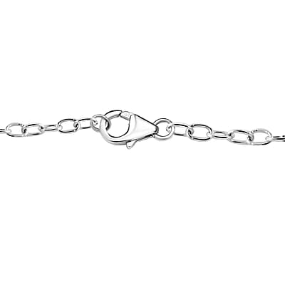 Premium African Amethyst Pendant Necklace 18 Inches in Platinum Over Sterling Silver 3.90 ctw