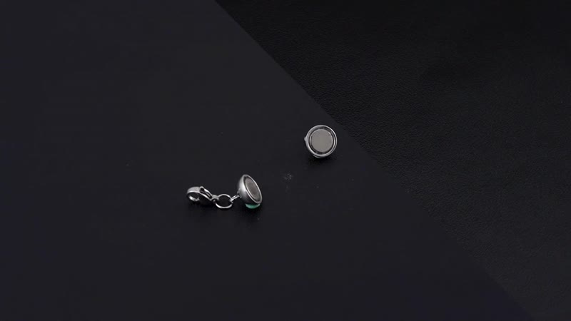 Set of 3, Magnetic Lock with Lobster Clasp and 0.6x5mm Ring in ION Plated YG, RG and Stainless Steel