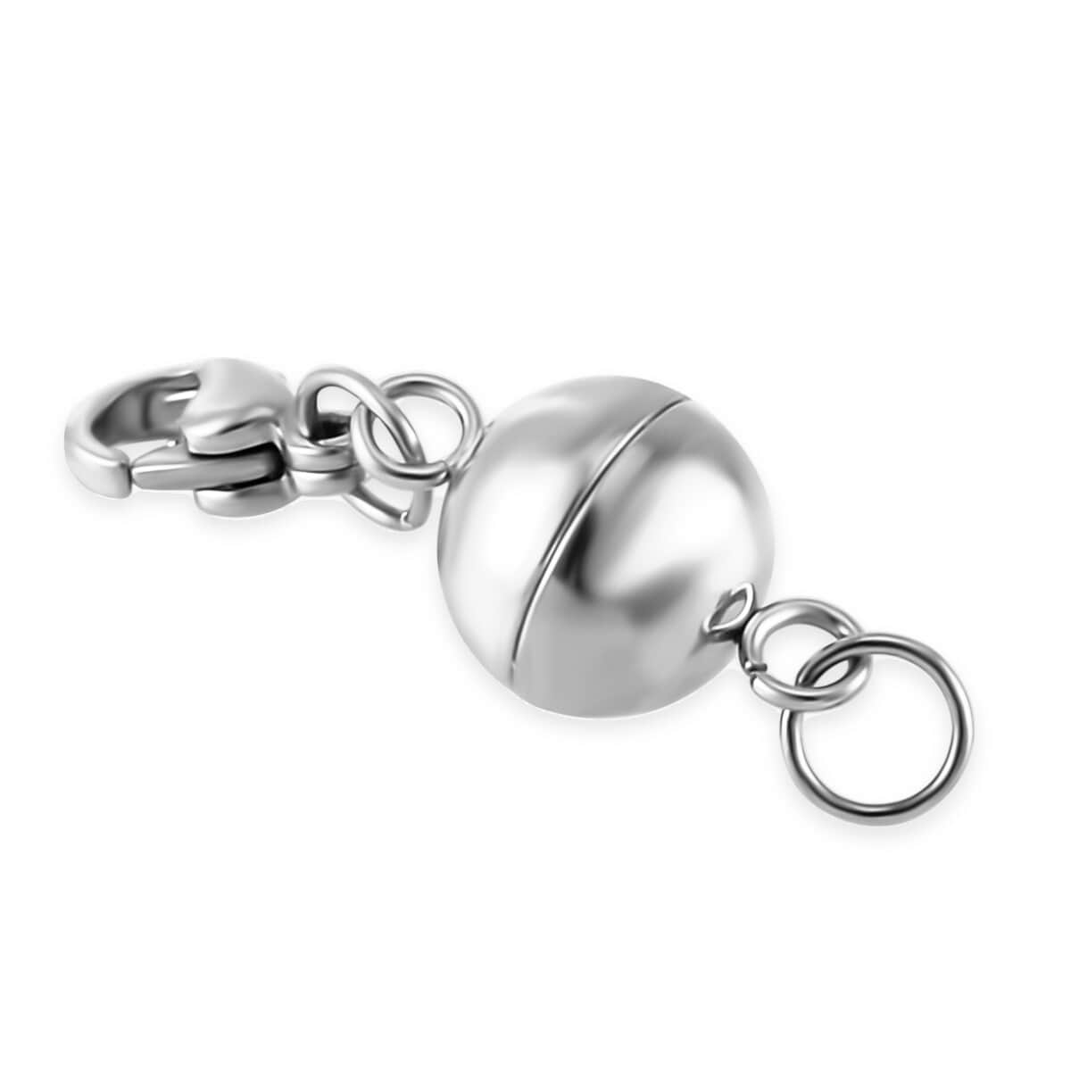 Set of 3, Magnetic Lock with Lobster Clasp and 0.6x5mm Ring in ION Plated YG, RG and Stainless Steel image number 1