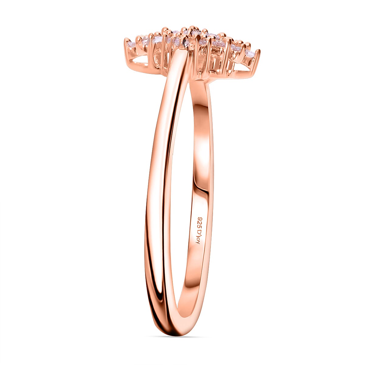 Natural Pink Diamond I3 Earrings, Ring (Size 5.0) and Pendant without Chain in Vermeil Rose Gold Over Sterling Silver 0.50 ctw