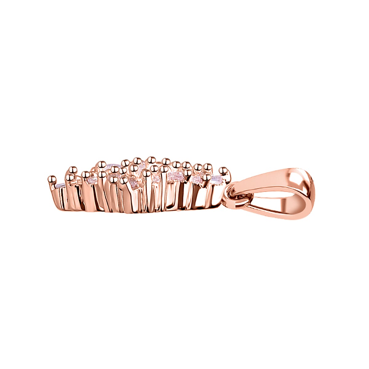 Natural Pink Diamond I3 Earrings, Ring (Size 5.0) and Pendant without Chain in Vermeil Rose Gold Over Sterling Silver 0.50 ctw
