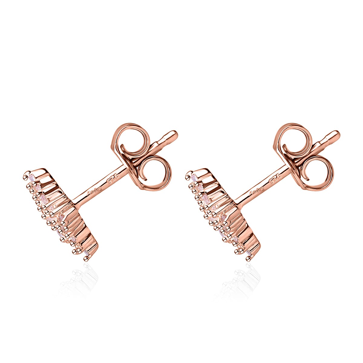 Natural Pink Diamond I3 Earrings, Ring (Size 5.0) and Pendant without Chain in Vermeil Rose Gold Over Sterling Silver 0.50 ctw