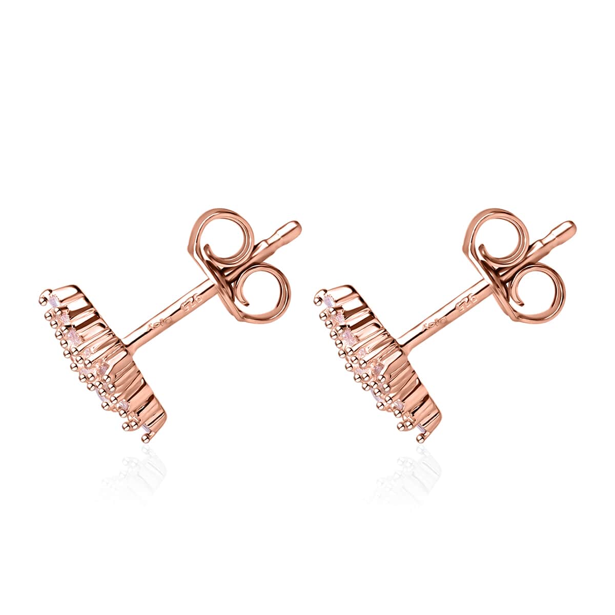 Natural Pink Diamond I3 Earrings, Ring (Size 5.0) and Pendant in Vermeil Rose Gold Over Sterling Silver 0.50 ctw image number 15