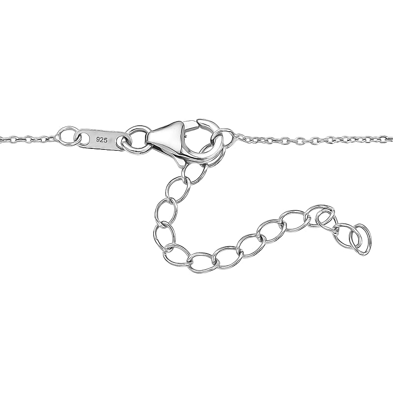 Premium Sleeping Beauty Turquoise and Multi Gemstone 13.25 ctw Pendant Necklace in Rhodium Over Sterling Silver (20 Inches)