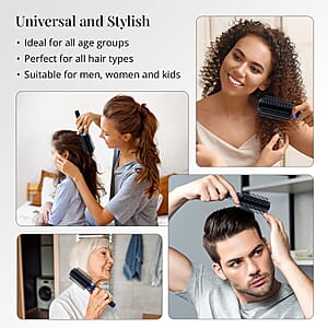 Set of 5 Portable Easy Clean Rotating Comb - Multi Color (9.85x2.76) (Del. In 10-12 Days)
