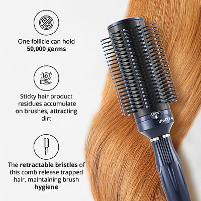 Set of 5 Portable Easy Clean Rotating Comb - Multi Color (9.85x2.76)