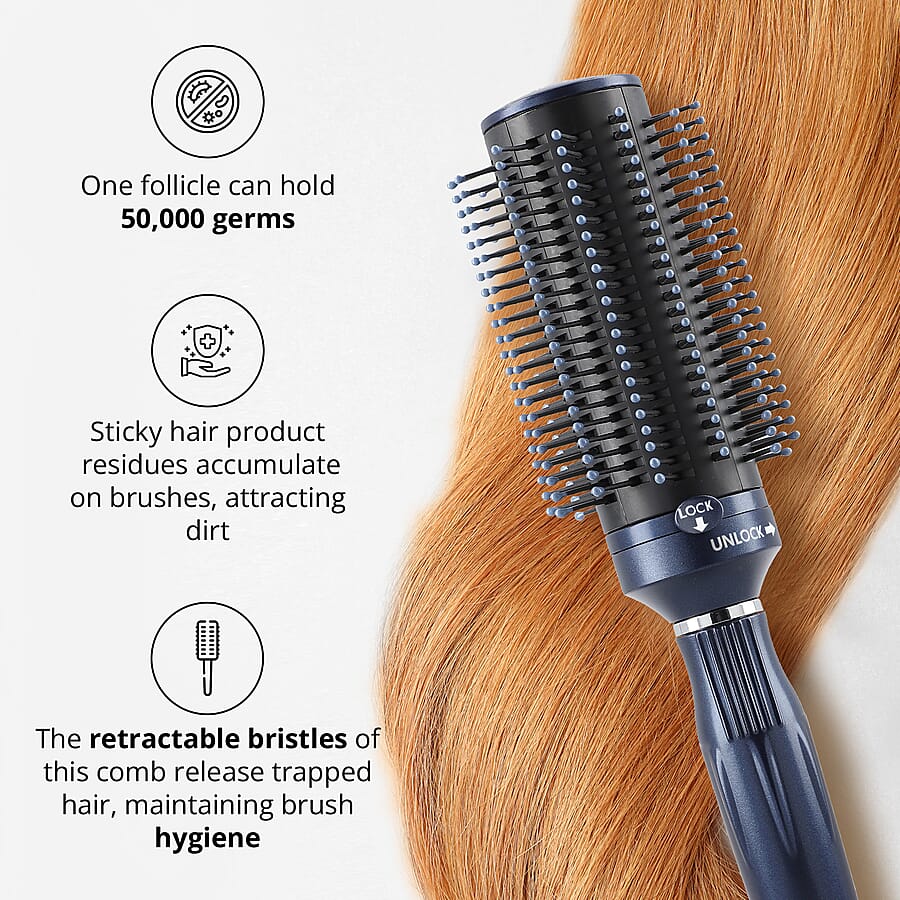 Set of 5 Portable Easy Clean Rotating Comb - Multi Color (9.85x2.76) (Del. In 10-12 Days)