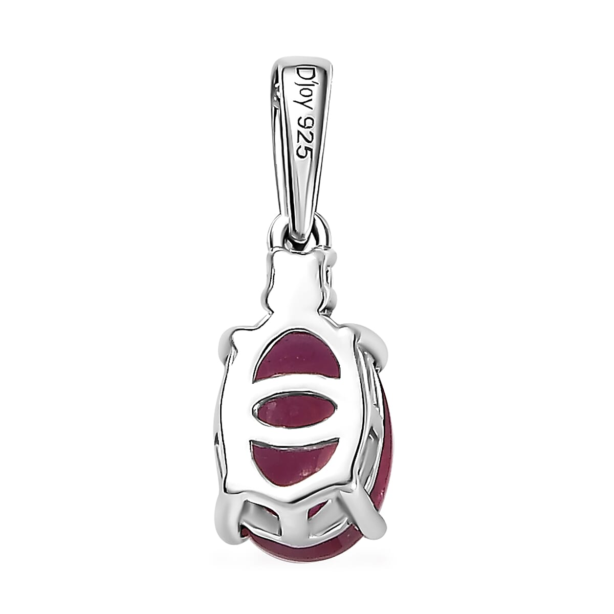 Niassa Ruby (FF), White Zircon Ring (Size 5.0), Pendant and Earrings in Rhodium Over Sterling Silver 3.85 ctw image number 7