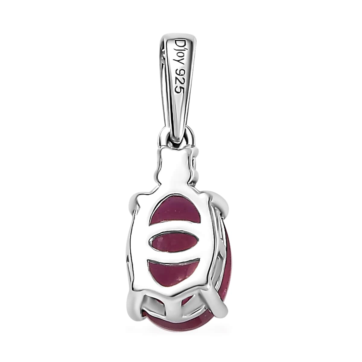 Niassa Ruby (FF), White Zircon Ring (Size 6.0), Pendant and Earrings in Rhodium Over Sterling Silver 3.85 ctw image number 7