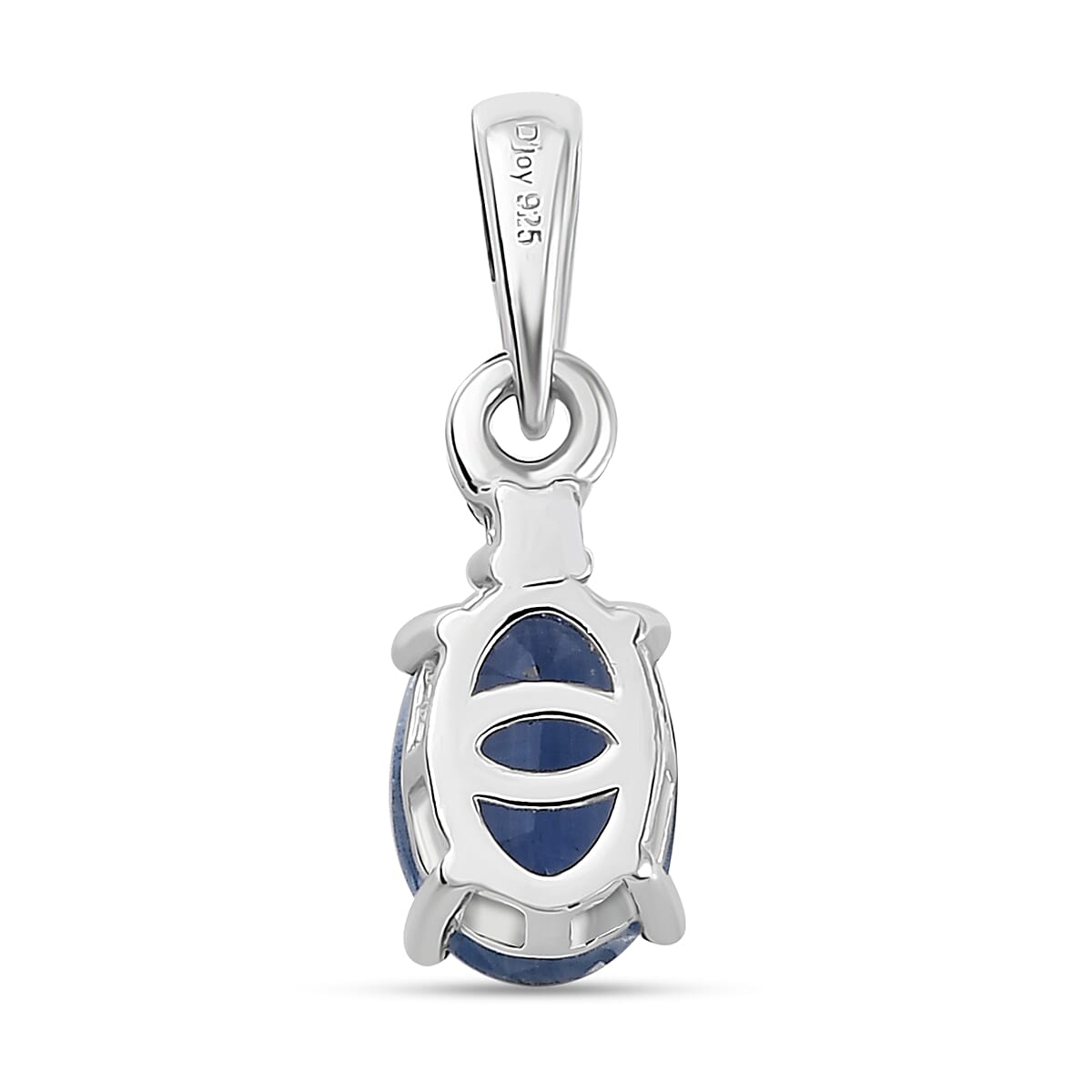 Kashmir Blue Kyanite, White Zircon Ring (Size 5.0), Pendant and Earrings in Rhodium Over Sterling Silver 3.25 ctw image number 2