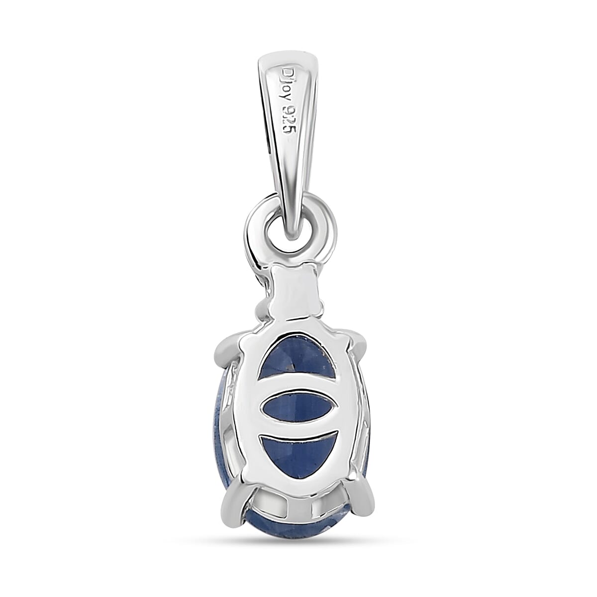 Kashmir Blue Kyanite, White Zircon Ring (Size 7.0), Pendant without Chain and Earrings in Rhodium Over Sterling Silver 3.25 ctw image number 2