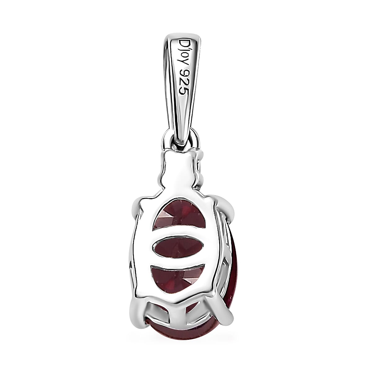 Orissa Rhodolite Garnet, White Zircon Ring (Size 5.0), Pendant and Earrings in Rhodium Over Sterling Silver 3.00 ctw image number 7