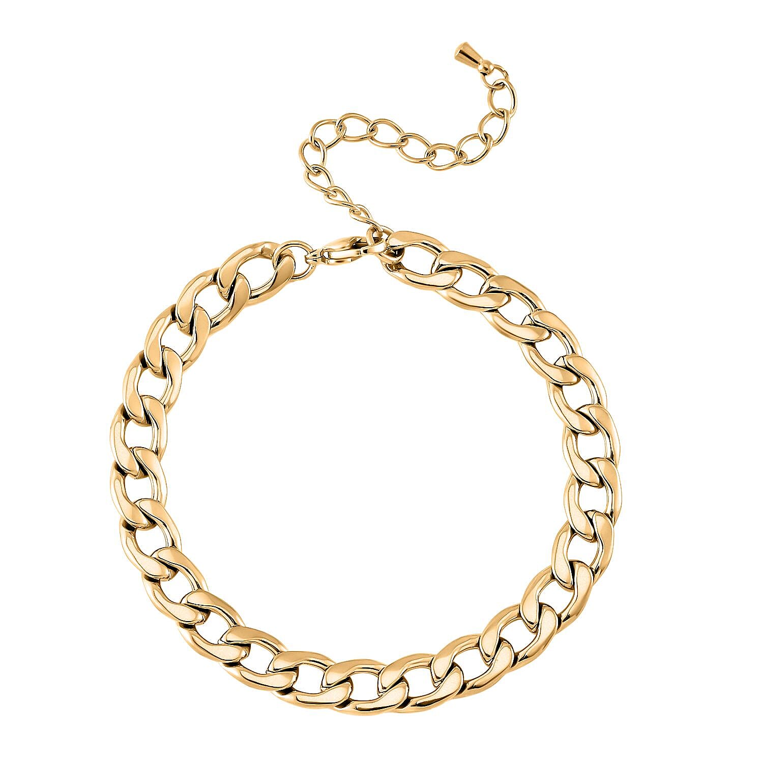 Austrian Crystal Bracelet and Bangle in ION Plated YG Stainless Steel