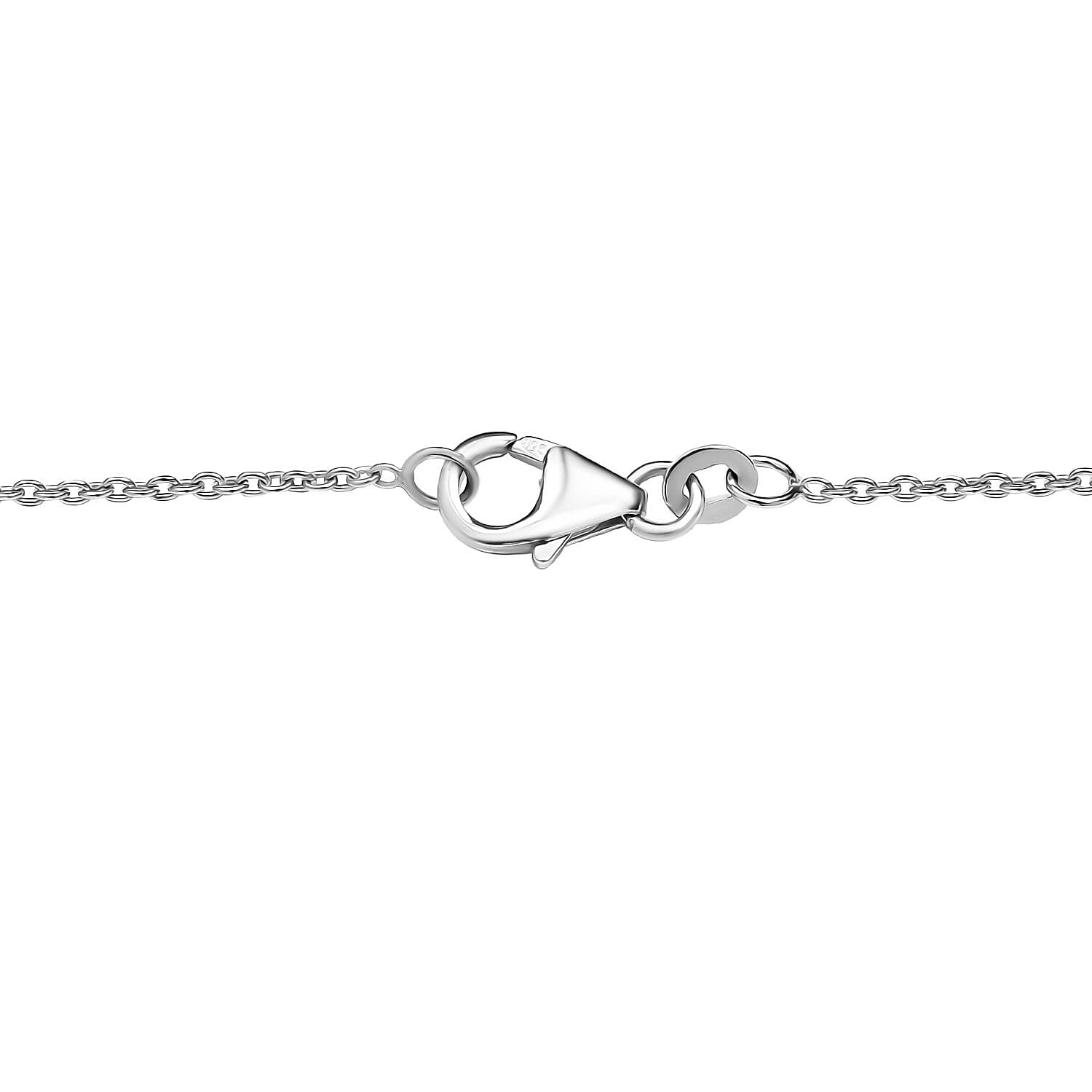 Moissanite Pendant Necklace 20 Inches in Platinum Over Sterling Silver 1.60 ctw