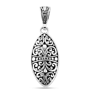 Bali Legacy Filigree Earrings and Pendant without Chain in Sterling Silver 8 Grams