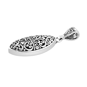 Bali Legacy Filigree Earrings and Pendant without Chain in Sterling Silver 8 Grams