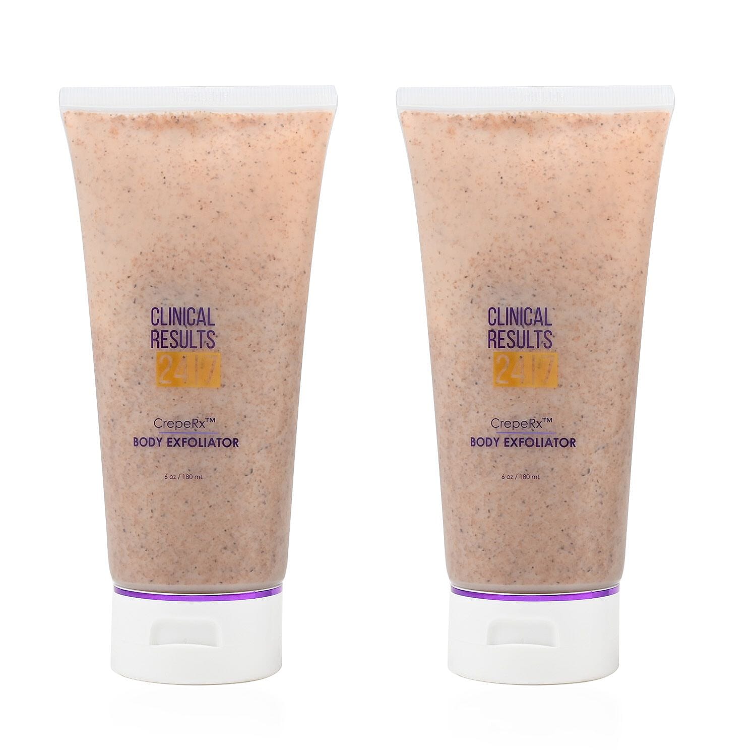 Clinical Results Set of 2 CrepeRx Body Exfoliator 6oz