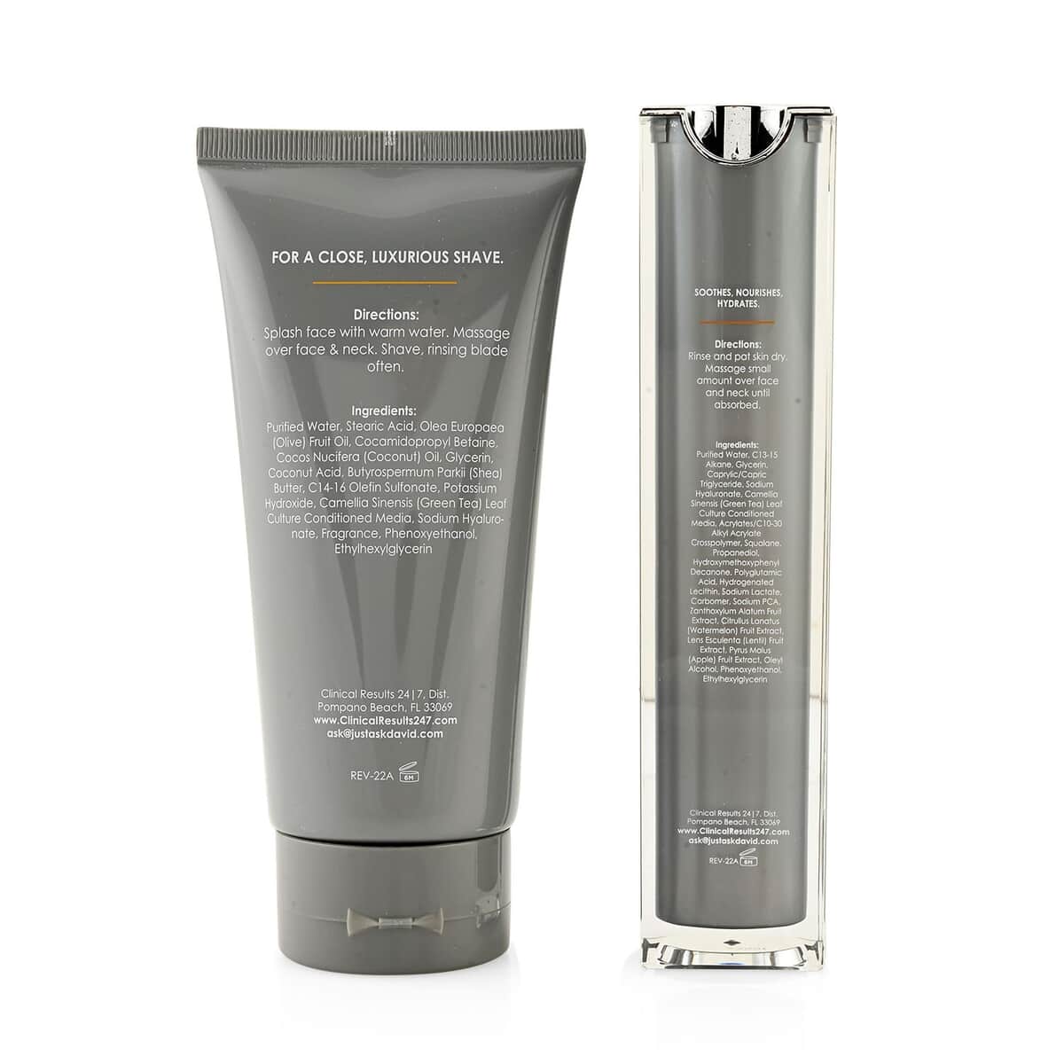 Clinical Results Men's Nasa Shave Cream 6oz and 3D Nourish After Shave 1.7oz image number 2