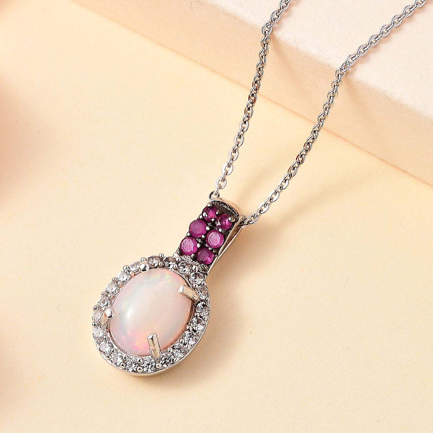 Ethiopian Welo Opal & Niassa Ruby - Product card gallery slide 2 (10145446035739)