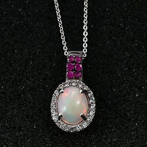 Ethiopian Welo Opal & Niassa Ruby - Product card gallery slide 3 (9432175673599)