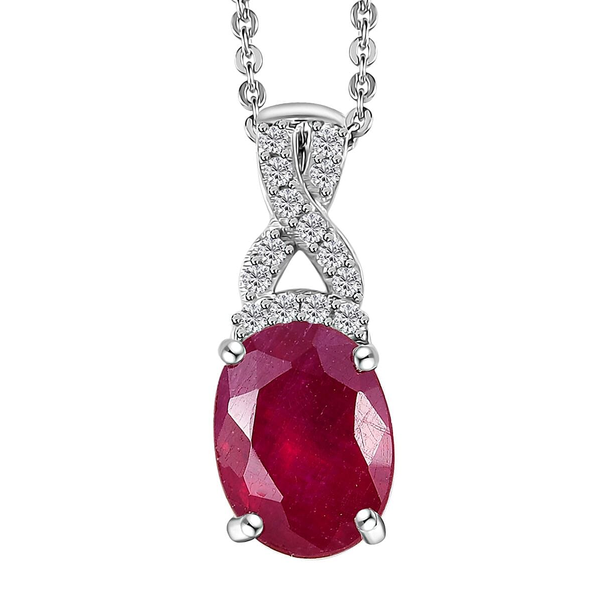 Buy Niassa Ruby FF and White Zircon Horseshoe