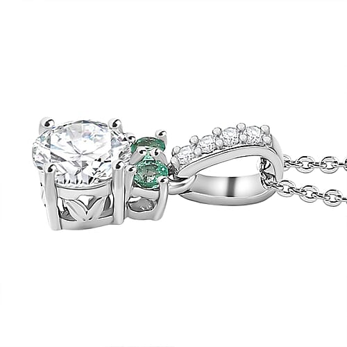 Moissanite & Kagem Zambian Emerald - Product card gallery slide 4 (9432143266047)
