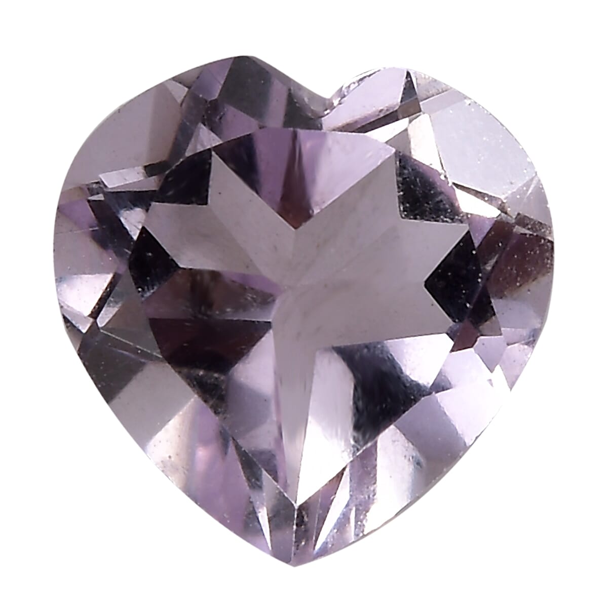 Rose De France Amethyst Set of 3 (Hrt 7 mm) 3.17 ctw Loose Gemstone