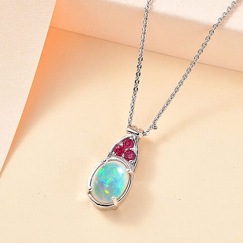 Ethiopian Welo Opal & Niassa Ruby - Product card gallery slide 2 (9432160207103)