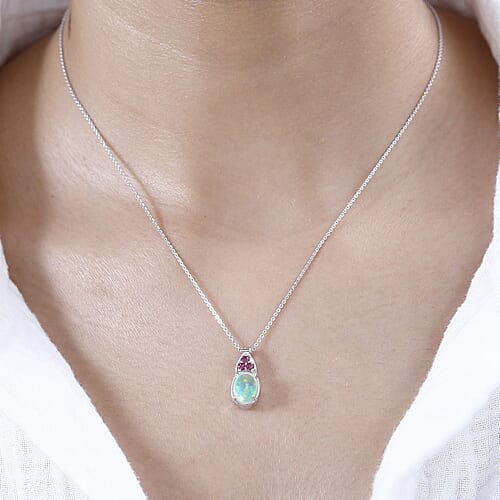 Ethiopian Welo Opal & Niassa Ruby - Product card gallery slide 3 (9432160207103)