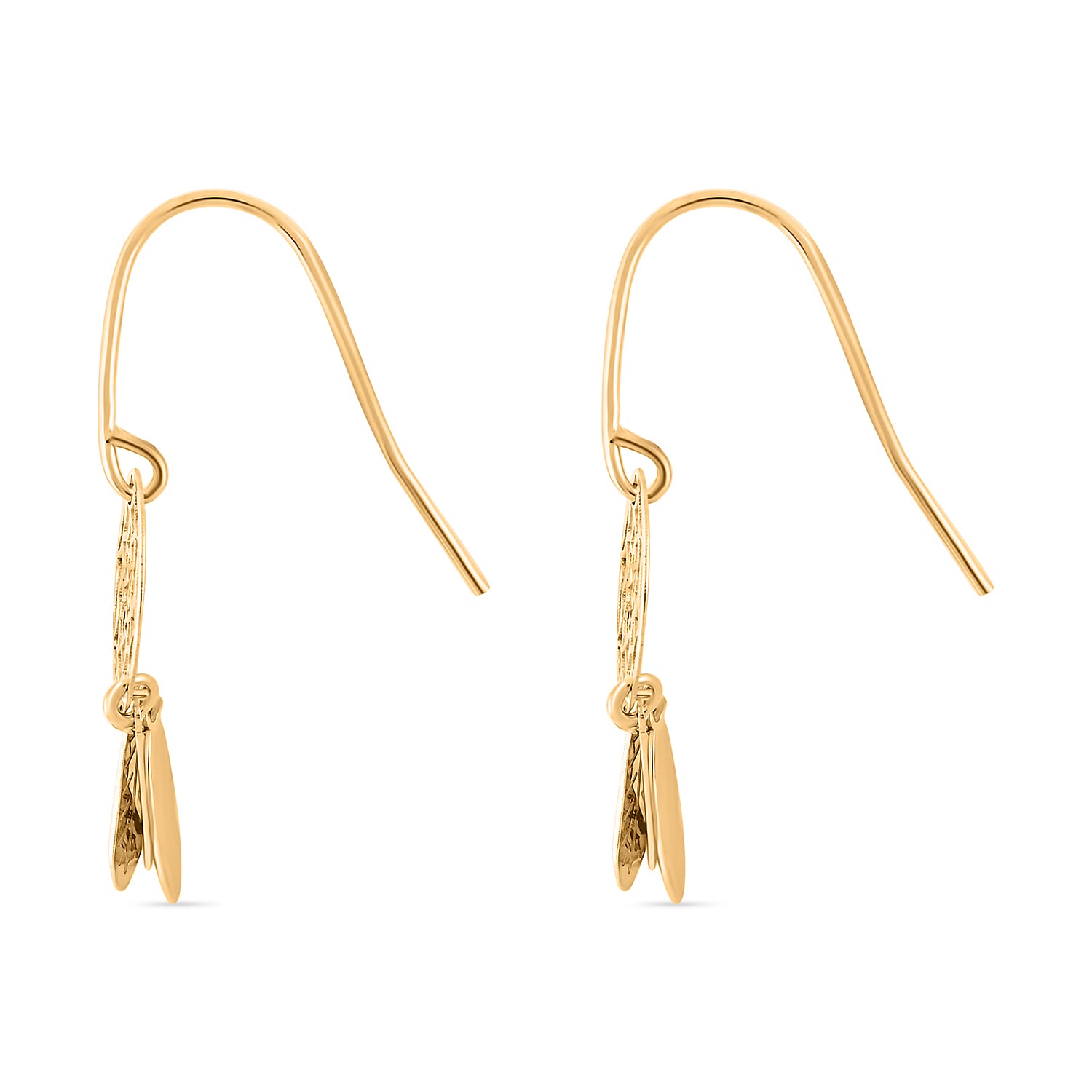 Italian 10K Yellow Gold Dreamcatcher Necklace 18-20 Inches and Earrings 2.80 Grams
