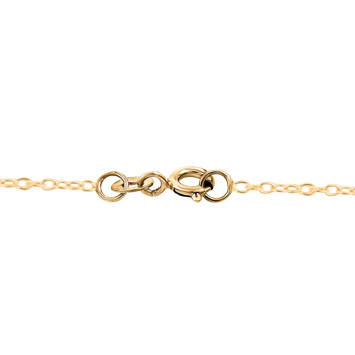 14K Yellow Gold Over Sterling Silver Cross Pendant Necklace 18 Inches 3 Grams image number 4
