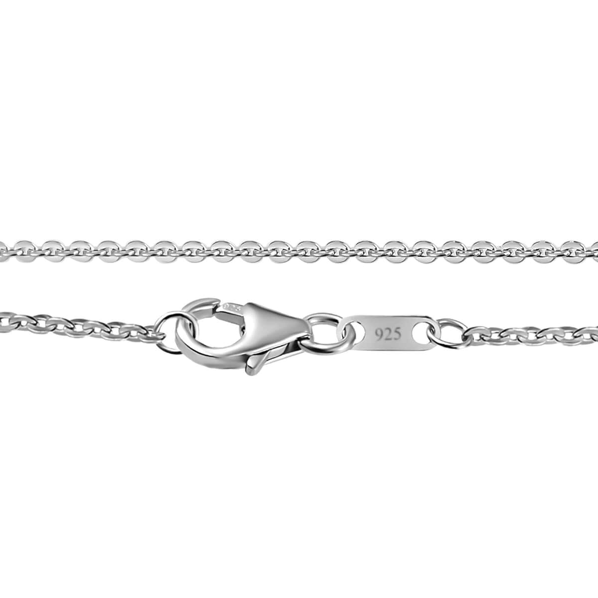 White Diamond Pendant Necklace 20 Inches in Rhodium Over Sterling Silver 0.50 ctw image number 5