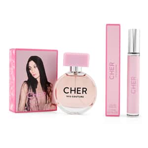 2pcs Set - Cher Decades 70's Eau De Parfum Spray 30ml and Eau De Parfum Mist Pen Spray 8ml