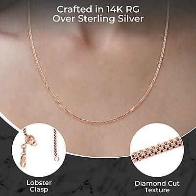 Set of 3 14K YRG Over Sterling Silver Herringbone, Paperclip and Diamond-Cut Coryana Chain Necklace 20, 22, 24 Inches 27.40 Grams
