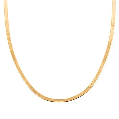 Set of 3 14K YRG Over Sterling Silver Herringbone, Paperclip and Diamond-Cut Coryana Chain Necklace 20, 22, 24 Inches 27.40 Grams