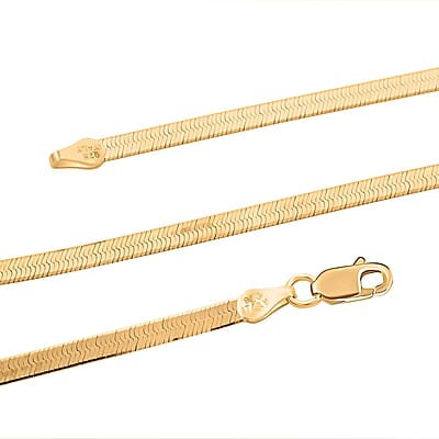 Set of 3 14K YRG Over Sterling Silver Herringbone, Paperclip and Diamond-Cut Coryana Chain Necklace 20, 22, 24 Inches 27.40 Grams