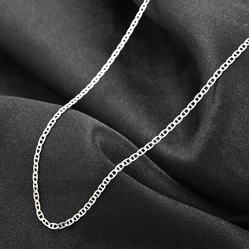 Set of 3, Mariner Chain Necklace in Sterling Silver