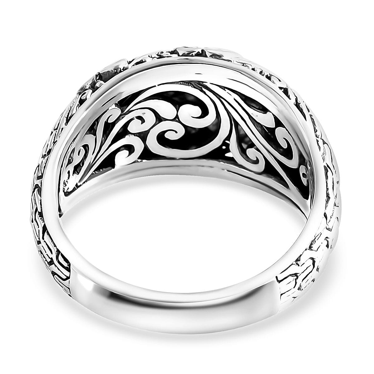 Bali Legacy Sterling Silver Dragonfly Ring (Size 6.0) and Earrings 17.40 Grams image number 4