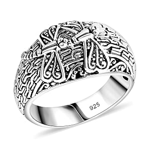 Bali Legacy Sterling Silver Dragonfly Ring (Size 7.0) and Earrings 17.40 Grams