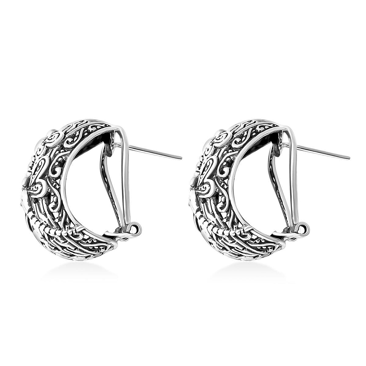 Bali Legacy Sterling Silver Dragonfly Ring (Size 7.0) and Earrings 17.40 Grams image number 6