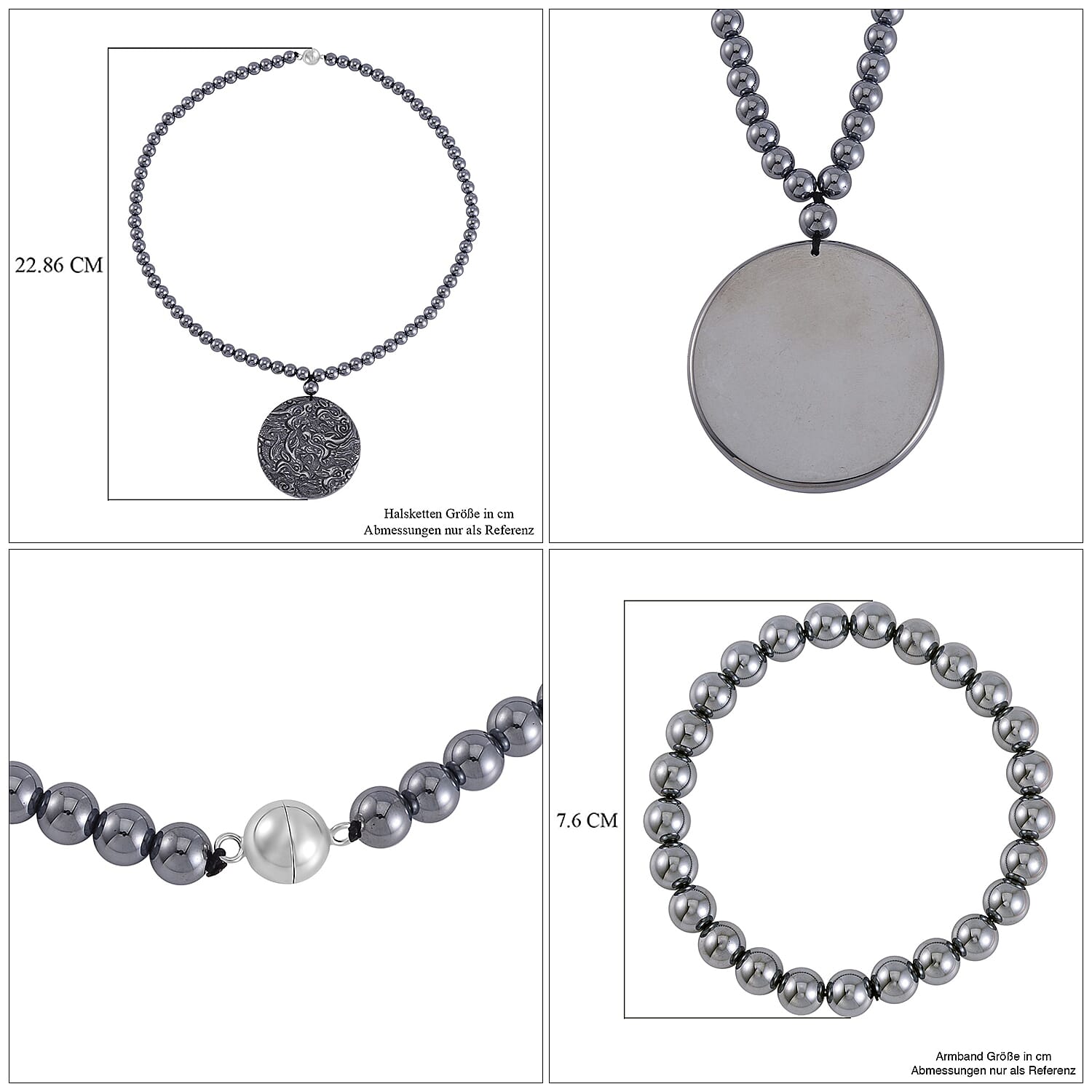 Set of 2 - Terahertz Necklace (20 Inches) and Bracelet (7-7.50In) in Rhodium Over Sterling Silver 310.00 ctw