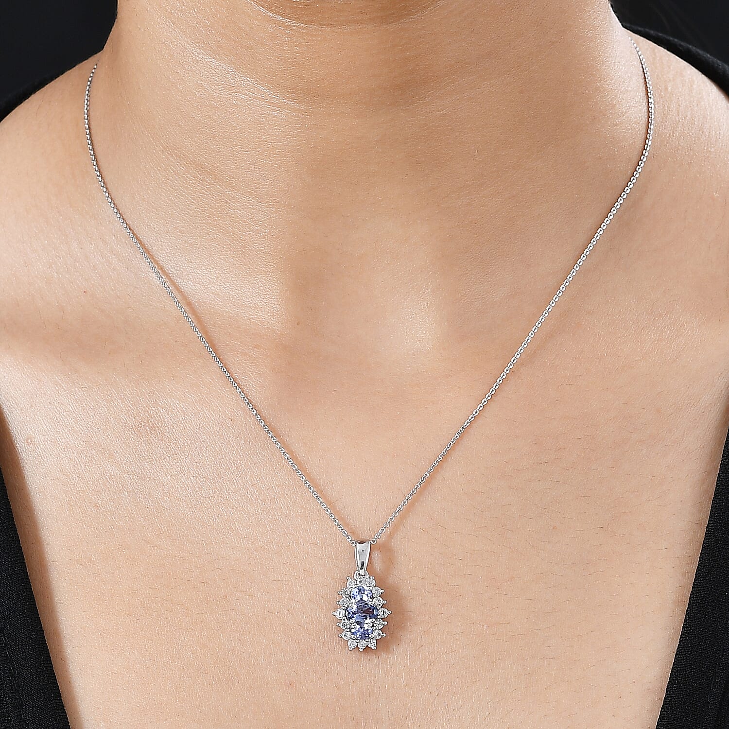 ネックレス・ペンダント VVV Ribbon Pendant Beads Chain Surgical Necklace BFK134 Brigid Cubic Zirconia Tennis Necklace – Sterling Forever