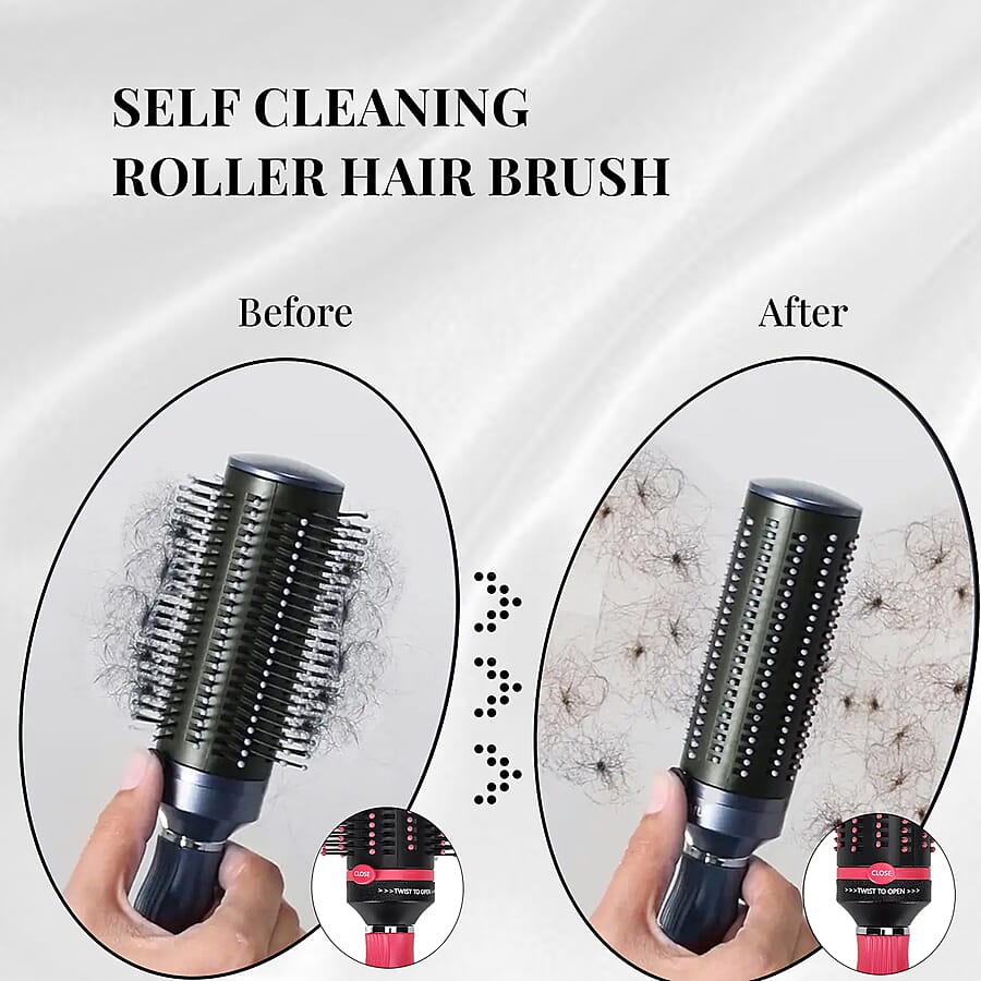 Set of 2 Portable Easy Clean Rotating Comb - Navy and Blue