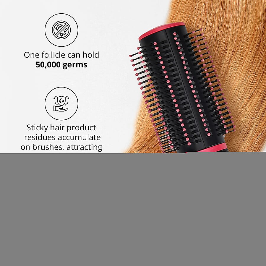 Set of 2 Portable Easy Clean Rotating Comb - Navy and Blue