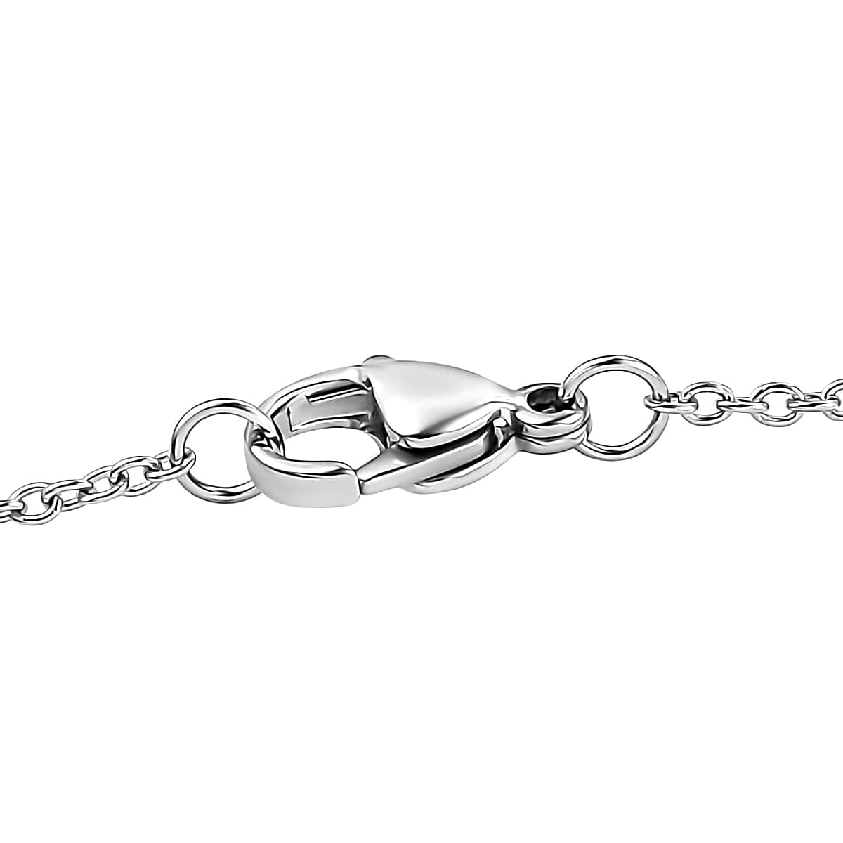 Diamond Accent Heart Pendant in Sterling Silver with Stainless Steel Necklace 20 Inches image number 5