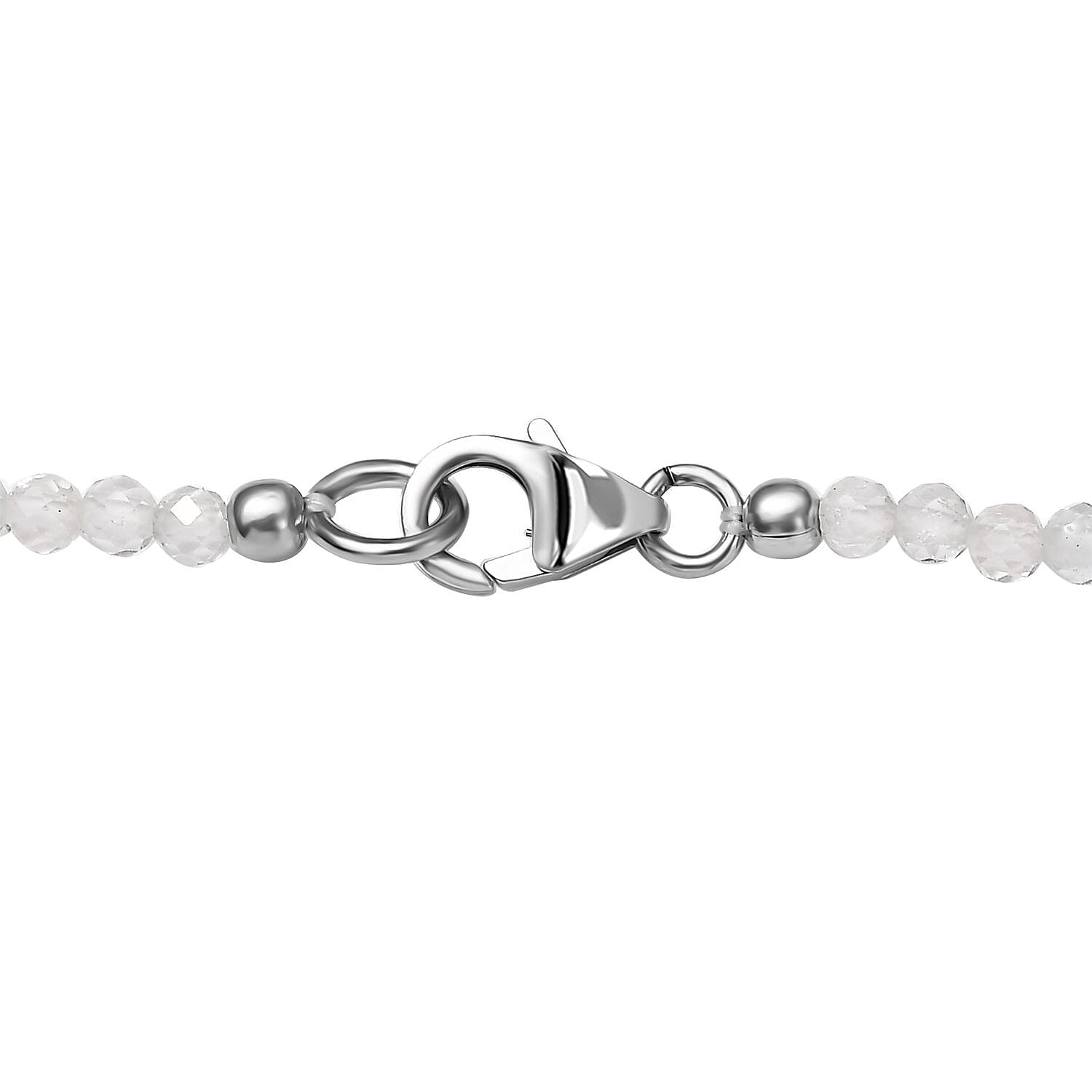 Brazilan Petalite Vintage Glamour Pendant with White Topaz Beaded Necklace 20 Inches in 18K Vermeil YG and Rhodium Over Sterling Silver 26.60 ctw